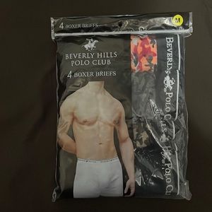 Beverly Hills Polo Club men’s boxer briefs 4 pack (M)        s